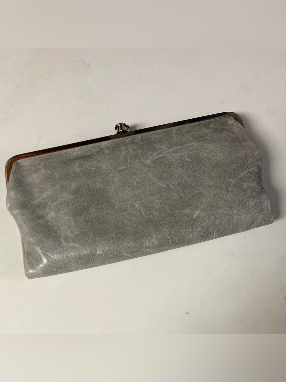 Hobo Lauren Silver Kisslock Wallet